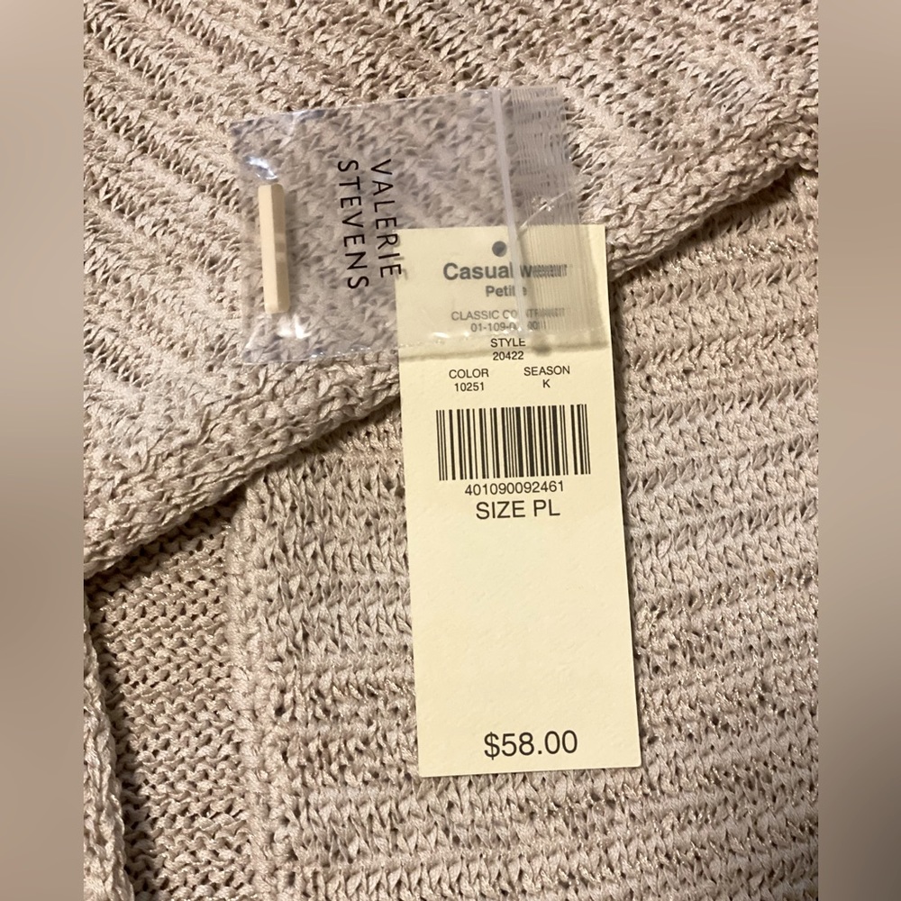 Valerie Steven’s Open-Front Sweater (NWT) - Picture 4 of 6